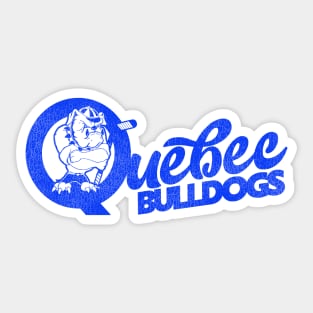 Defunct Quebec Bulldogs Hockey Team Sticker